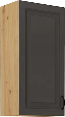 Immagine prodotto di Armadietto superiore alto SOPHIA - larghezza 45 cm, grigio scuro / rovere artisan