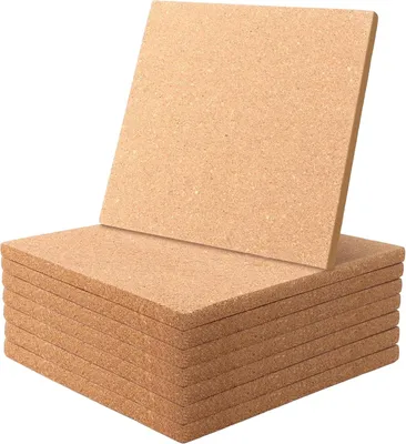 Produktbild von Korkuntersetzer - Hitzebeständig und Rutschfest - Set von 8 - 20 cm