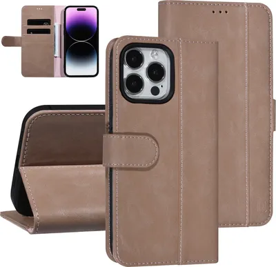 Produktbild von UNIQ Accessory iPhone 14 Pro Max Pink Booktype Card holder for 3 cards - Magnetic closure