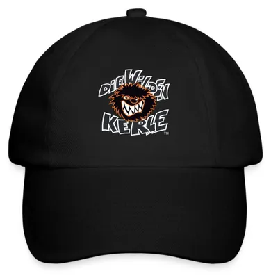 Produktbild von Spreadshirt Die Wilden Kerle Logo Wild Baseballkappe, One size, Schwarz/Schwarz