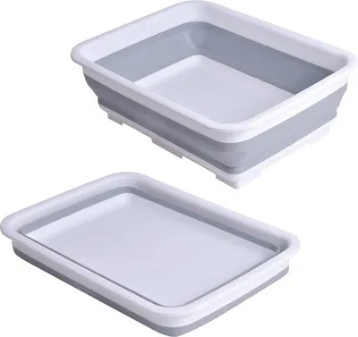 Produktbild von Famanu Faltwaschbecken 10 l - Multifunktionale Spüle für Camping und Reisen