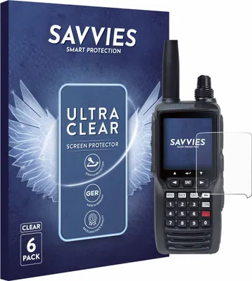 Produktbild von 6x Für Yaesu FTA-450 Schutzfolie Savvies Displayschutz Display Schutz Folie Klar Transparent