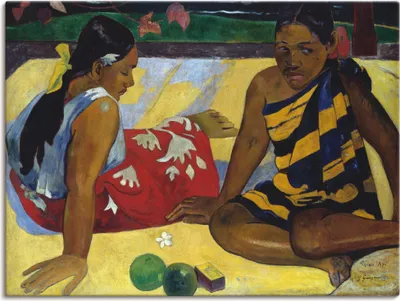 Produktbild von ARTland Leinwandbild Zwei Frauen auf Tahiti 1892 Größe: 80x60 cm