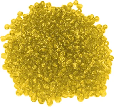 Produktbild von Glasperlen - Typ 'Rocailles' - 1000 Stück - 3 mm - Gelb