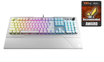 Produktbild von Turtle Beach Vulcan 122 AIMO, Kabelgebunden, USB, Membran Key Switch, QWERTY, RGB-LED, Weiß