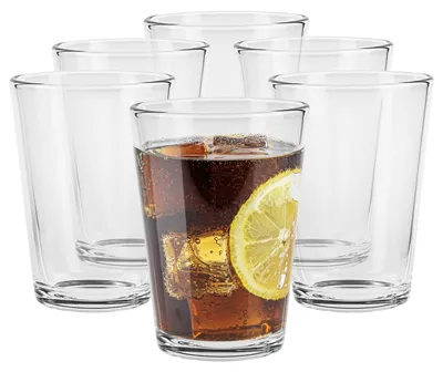 6er-Set Trinkgläser, 260 ml, transparent, spülmaschinengeeignet