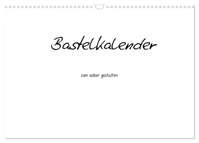 Produktbild von Bastelkalender - Weiss (Wandkalender 2027 DIN A3 quer), CALVENDO Monatskalender