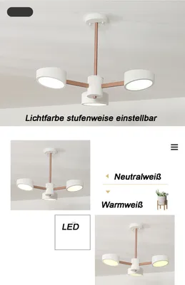 Zdjęcie produktu dla Lampa sufitowa LED 9013D-3-w biała z pilotem Regulacja barwy światła Akrylowy klosz A+ Lampa LED do salonu