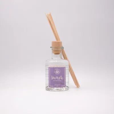 Produktbild von Duftdiffusor Lavendel 200ml, 8 Rattan-Stäbchen 23 cm, Diffusionsdauer 3 Monate, Duftkreation Grasse