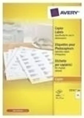 Produktbild von Avery Permanente, selbstklebende Papieretiketten