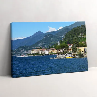 Produktbild von Berglandschaft am Gardasee – Leinwandbild Wandbild – 60x40 cm – Leinwandbilder – Wandbilder – Schlafzimmer – Flur