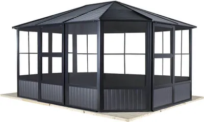 Obrázok produktu pre Sojag pavilón Charleston 12x12 antracit 384 x3 84 x 281 cm (d x š x v) Hliník