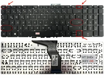 Produktbild von DEUTSCHE - Tastatur ohne Beleuchtung, ohne Rahmen für HP Pavilion 17-g178ng, 15-cc006ng, 15-bc330ng, 17-ab001ng