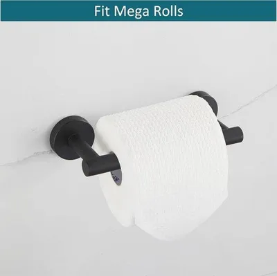 Produktbild von Wand-Toilettenspülerhalter, Edelstahl, Schwarz, für Zuhause