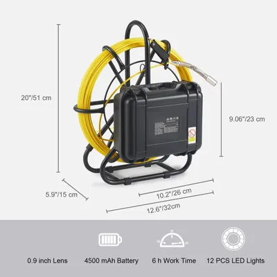 Productafbeelding van Rioolinspectiecamera - Afvoerinspectiecamera - Pijpinspectiecamera - Leidingcamera - Septic Camera