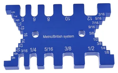 Productafbeelding van Tredendieptemeter met metrische en inch-schaal voor router-tafelzaaginstelling