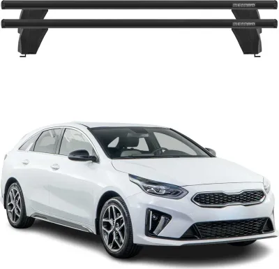 Produktbild von Menabo Dachträger Grundtäger für Kia Pro Ceed 2018-2025 75kg Alu Schwarz 2 tlg