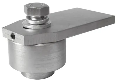 Obrázek produktu pro LogistSystem Nastavitelný držák na dveře, pozinkovaný, ∅ 50 mm, deska 100 x 50 mm, 1 ks – 61.070.50