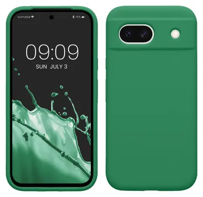 Produktbild von kwmobile Handyhülle für Google Pixel 8a Hülle, für Pixel 8a Case - Hülle Silikon - kabelloses Laden - Pixie Green