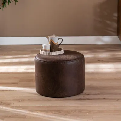 Produktbild von Bronx71 Hocker Kyla  rund braun