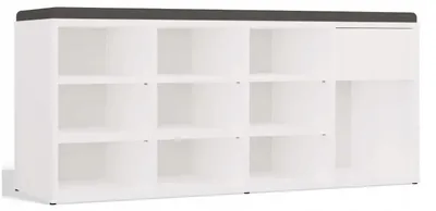 Obrázek produktu pro Sedací botník CASPER - bílý / šedý