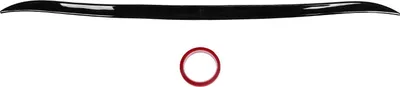 Zdjęcie produktu dla Uniwersalny, błyszczący, czarny tylny spojler samochodowy, gumowe skrzydło odporne na promieniowanie UV, 120 cm x 4 cm