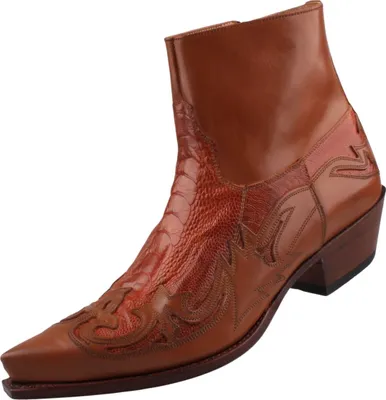 Produktbild von Sendra Herren Stiefelette Straußenleder Braun