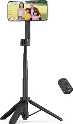 Produktbild von VRIG TP-28 Ausziehbarer Magnetischer Selfie Stick Stativ 3-in-1 Tragbares 360° Drehbares Telefonstativ mit Fernbedienung