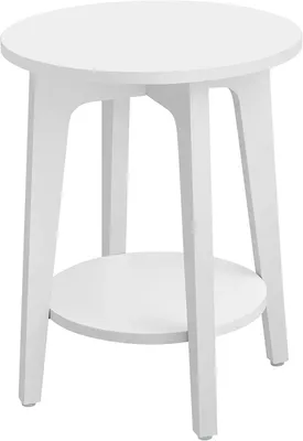 Produktbild von Beistelltisch/Ablagetisch - Runder Tisch - Mit Ablageboden - Modernes Design - 40x50 cm - Gelb