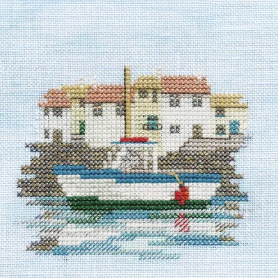 Zdjęcie produktu dla Zestaw do haftu krzyżykowego Bothy Threads "Menuette - Harbour", 10x10cm, DWMIN03A, wzór liczony