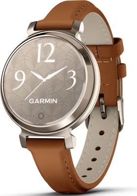 Image de Garmin - 010-02839-02 - Lily 2 Cream Gold avec bracelet en cuir camel