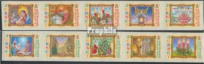 Produktbild von Briefmarken GB - Jersey 2006 Mi 1153III-1162III 2 Fünferstreifen (kompl.Ausg.) postfrisch Weihnachten