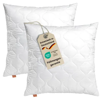 Immagine prodotto di Set da 2 cuscini Sleepling, 40x40 cm, cuscini per divano, imbottitura, comfort 300
