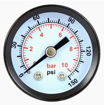 Produktbild von Manometer-Druckuhr bis 10 bar, 1/4 Zoll, 40 mm für Pneumatik