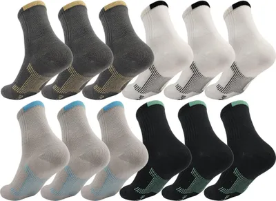 Produktbild von 12 Paar Herren Sport Sneaker Socken Quarter Socks Kurzsocken Halbsocken Mix5/40-43