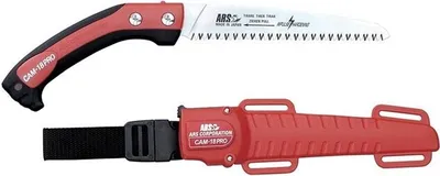 Immagine prodotto di Seghetto ARS CAM-18PRO | lunghezza 18 cm | lunghezza totale 36 cm | peso 150 gr. | La larghezza dei denti di 4 mm consente tagli netti e precisi, ideali per vari lavori di giardinaggio.