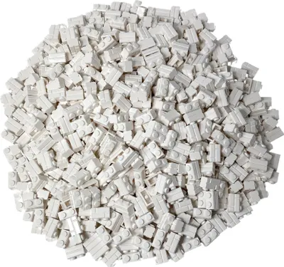Obrázok produktu pre LEGO: 100 kociek, biele, 1x2