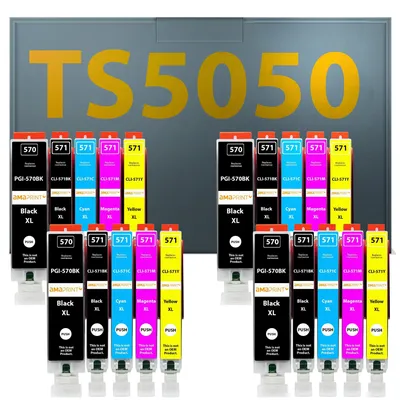 Image de 20 cartouches d'encre XL compatibles avec Canon pour Pixma TS5050