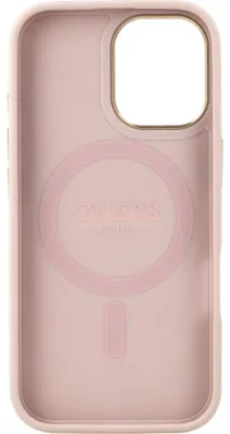 Produktbild von GUESS case passend für IPHONE 17 kompatibel mit MagSafe GUHMP17SP4MSEGCP (PU 4G W/ Classic) pink