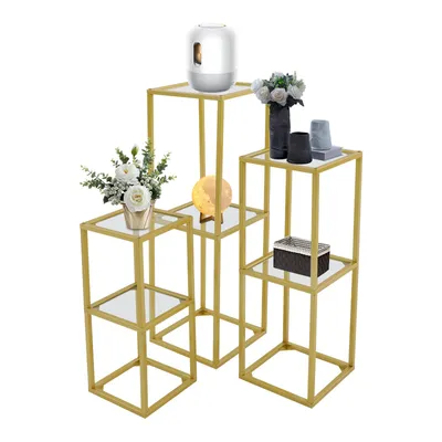 Obrázek produktu pro 3 * květinový stojan na svatby 25*25*60cm/28*28*80cm/31*31*100cm Zlato