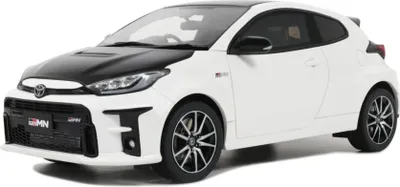 Produktbild von Toyota Yaris GRMN Rallye Paket 2022 weiß/schwarz - OttOmobile 1:18