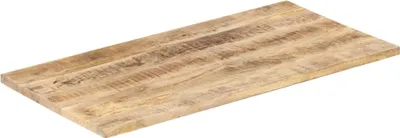 Image de vidaXL Plateau de table en bois massif de manguier 25-27 mm 100x60 cm