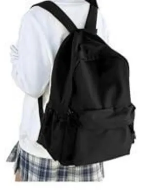 Produktbild von Schulrucksack Mädchen Jungen Rucksack Schule Teenager Wasserdicht Laptop 14 Zoll Schwarz 19L