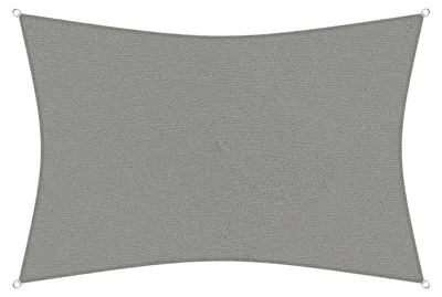 Produktbild von sunprotect 83239 Professional Sonnensegel, 6 x 4 m, Rechteck, wind- & wasserdurchlässig, grausilber