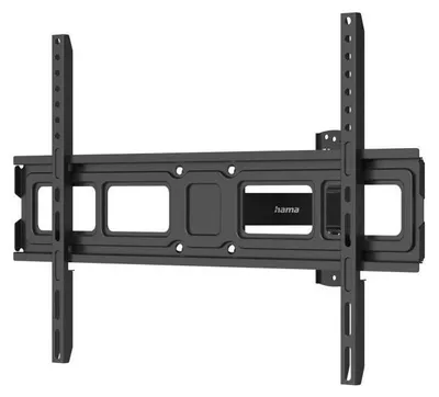 A black TV wall mount is shown against a white background.