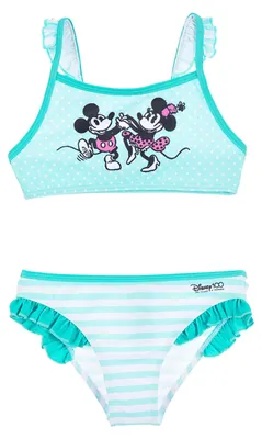 Produktbild von Minnie Mouse 100 Jahre Retro Bikini Bade-Set Badeanzug Bademode, Größe:104