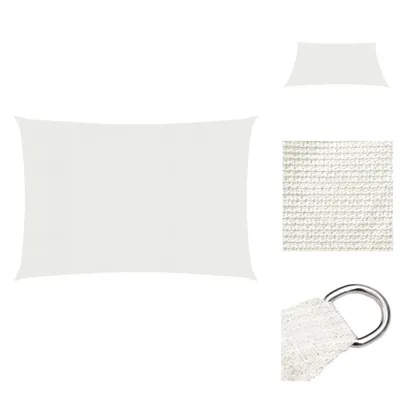 Produktbild von vidaXL Sonnensegel 160 g/m² Weiß 2,5x3,5 m HDPE -  Sonnenschirme & Sonnenschutze