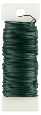 Blumendraht grün 0,7 mm x 35 m Eisendraht für Kränze und Sträuße