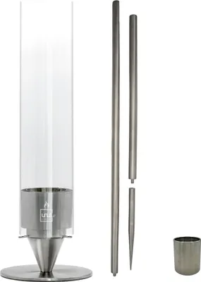 Produktbild von UNUS® Tischkamin Set inklusive Erdspieß und Nachfüllbehälter Gartenfackel
