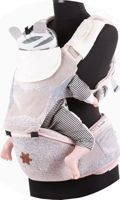 Image de CHIPOLINO Porte-bébé Hip Star Fly Rose